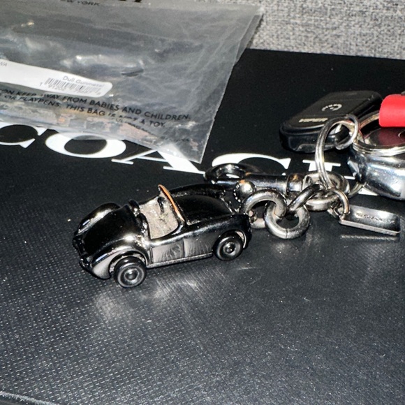 Coach Gunmetal Car Keychain - Picture 2 of 7